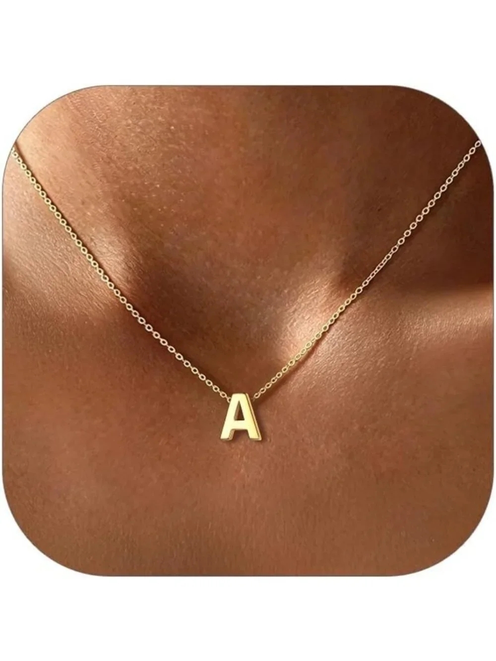 Dainty 925 Sterling Silver Initial Necklace for Women | Personalized Letter